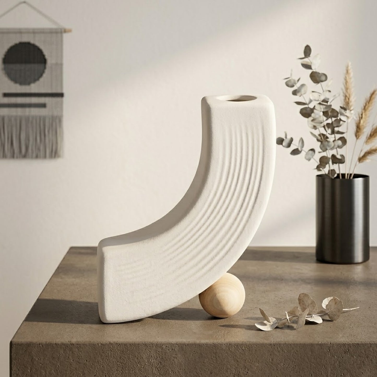 Modern Minimalist Matte Ceramic Vase