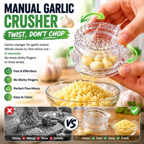 🎁Buy 1 Get 1 Free🔥Manual Garlic Twister & Masher