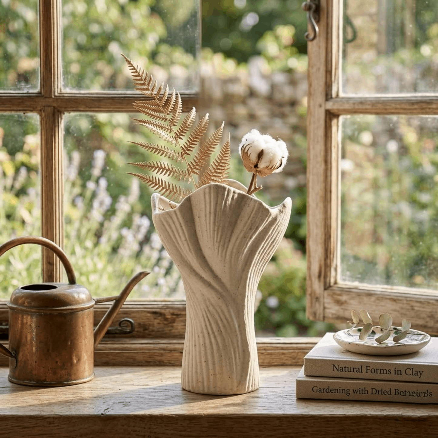 Modern Minimalist White Ceramic Ornament Material