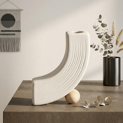 Modern Minimalist Matte Ceramic Vase