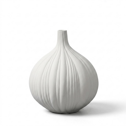 Modern Minimalist White Ceramic Ornament